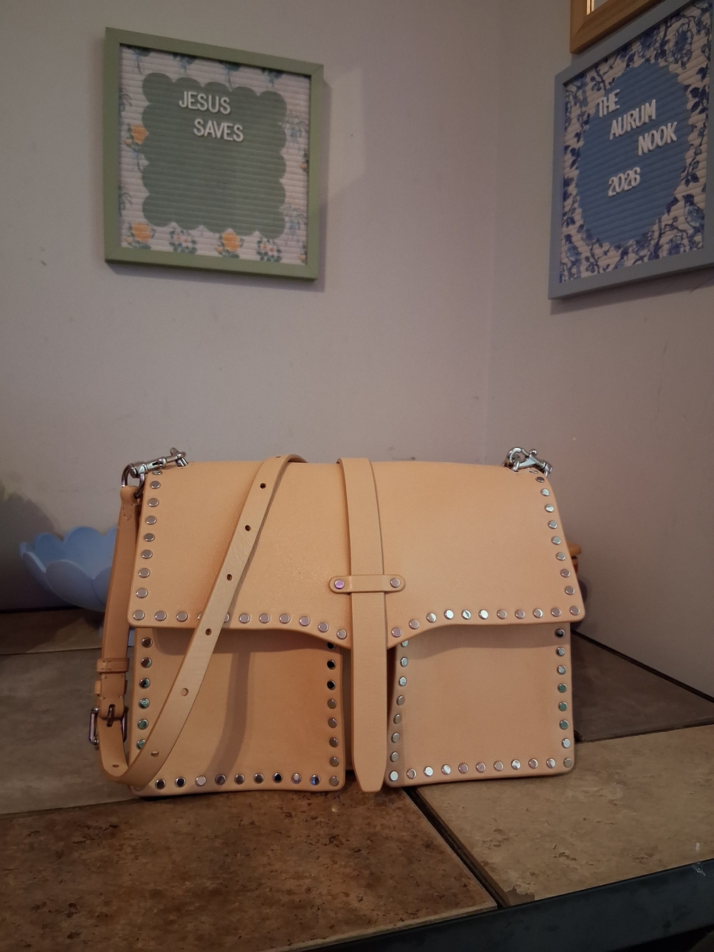 Rebecca Minkoff Nanine Studded Leather Shoulder Bag